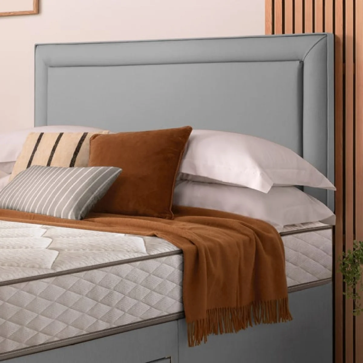Silentnight Divan Set with Malvern Headboard and 800 Pocket Spring Memory Foam Mattress – image 3
