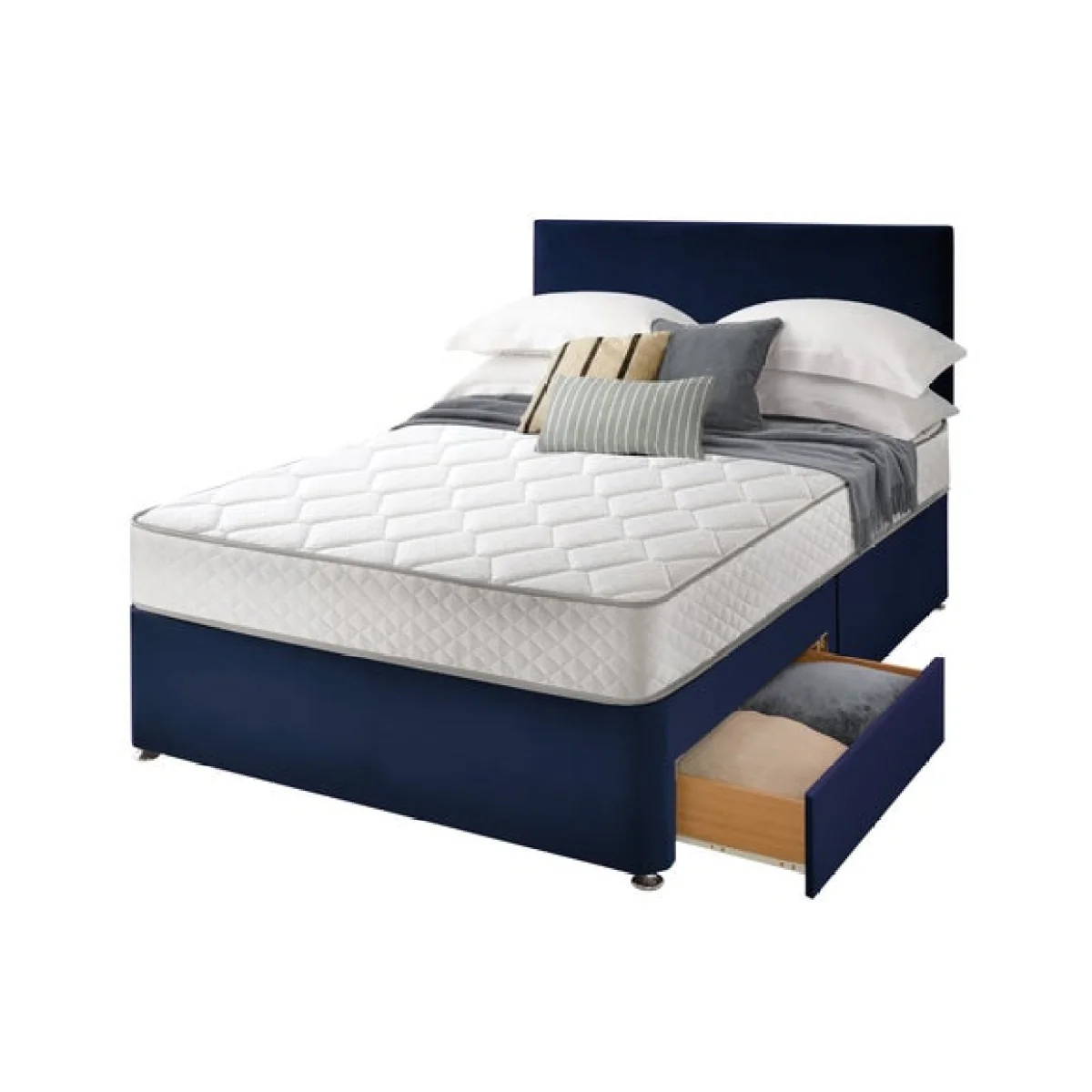 Silentnight Divan Set with Paris Headboard and 800 Pocket Spring Memory Foam Mattress – image 6