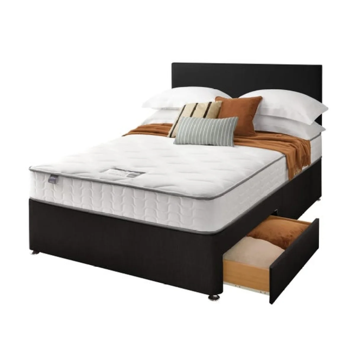 Silentnight Divan Bed With Fabric Paris Headboard and 800 Pocket Sprung Mattress – image 6