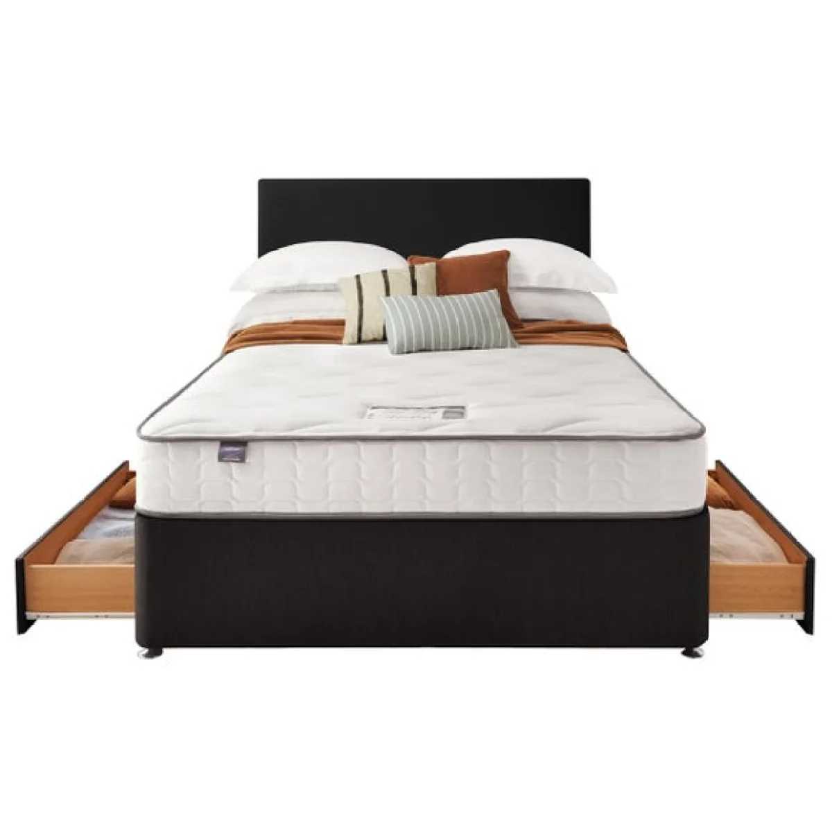 Silentnight Divan Bed With Fabric Paris Headboard and 800 Pocket Sprung Mattress – image 8
