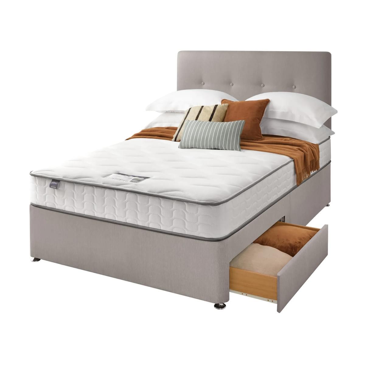 Return - Silentnight Divan Bed With Francisco Fabric Headboard, Single – image 7