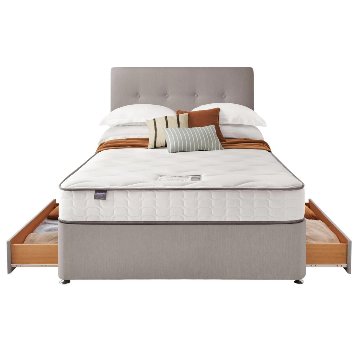 Return - Silentnight Divan Bed With Francisco Fabric Headboard, Single – image 8