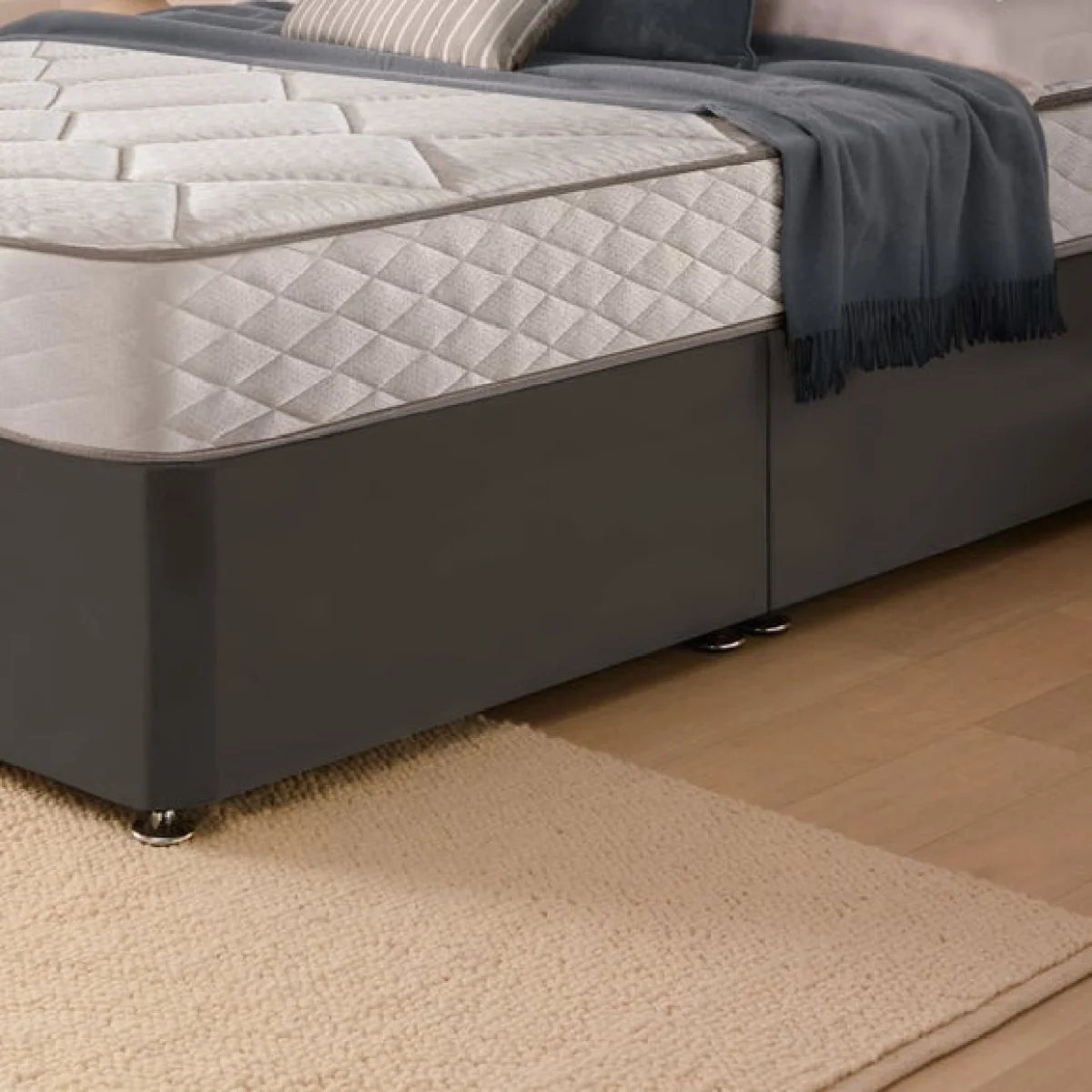 Silentnight Divan Set with Malvern Headboard and 800 Pocket Spring Memory Foam Mattress – image 4