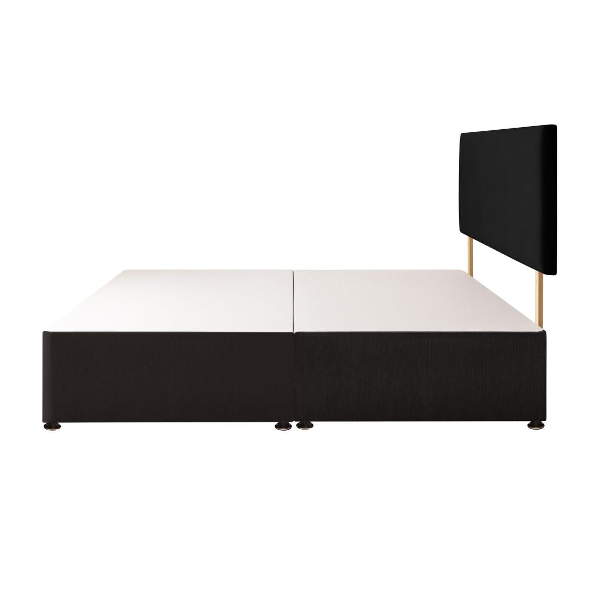 Return - Silentnight Divan Bed With Fabric Paris Headboard, Kingsize Ebony with No Drawers – image 3