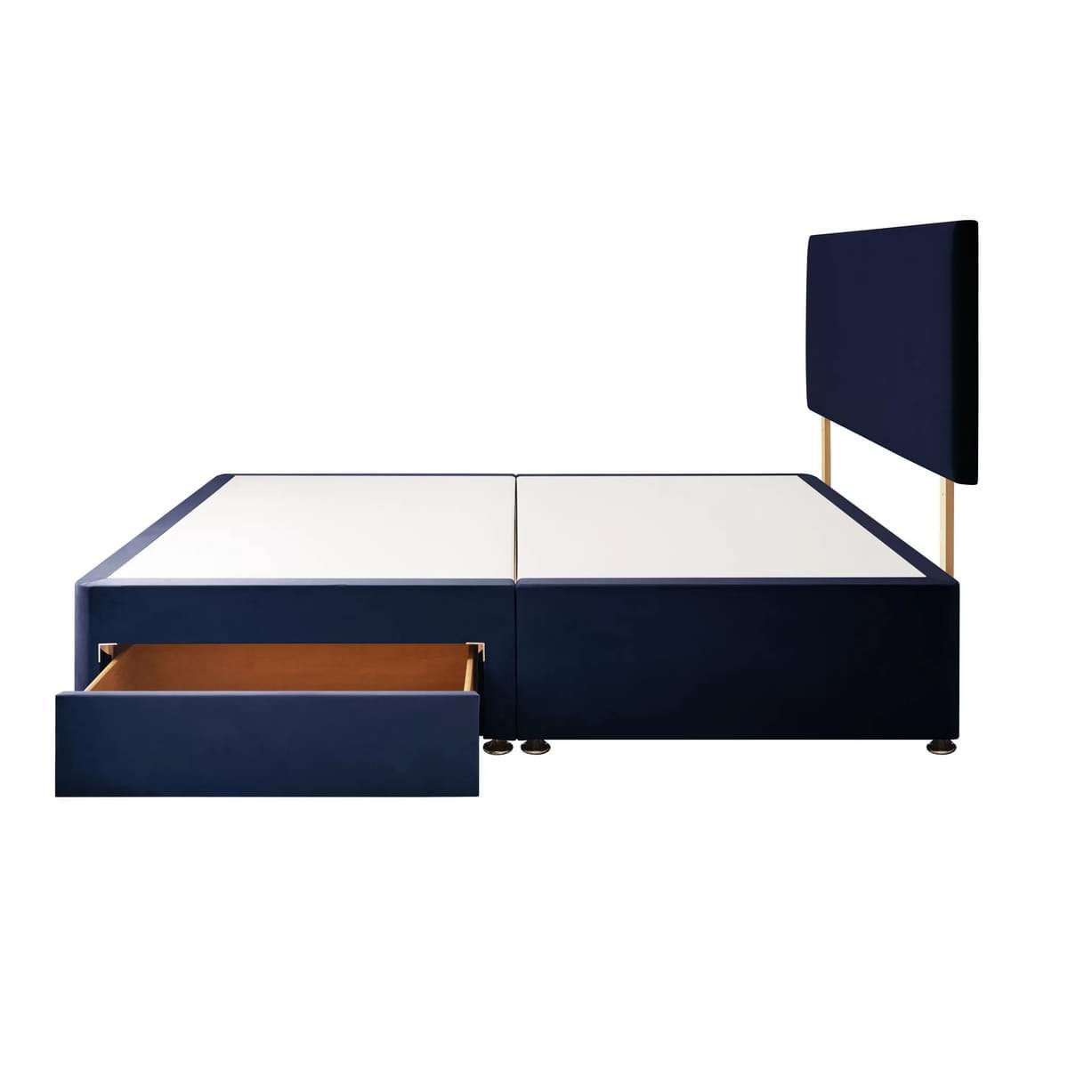 Silentnight Velvet Divan Bed with Paris Headboard & 800 Pocket Sprung Mattress Maritime Velvet – image 9