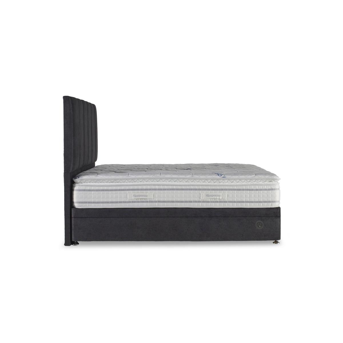 Sleepeezee - SensaGel 4000 Electric End Ottoman Divan Set - Double - Daytona Grey – image 4
