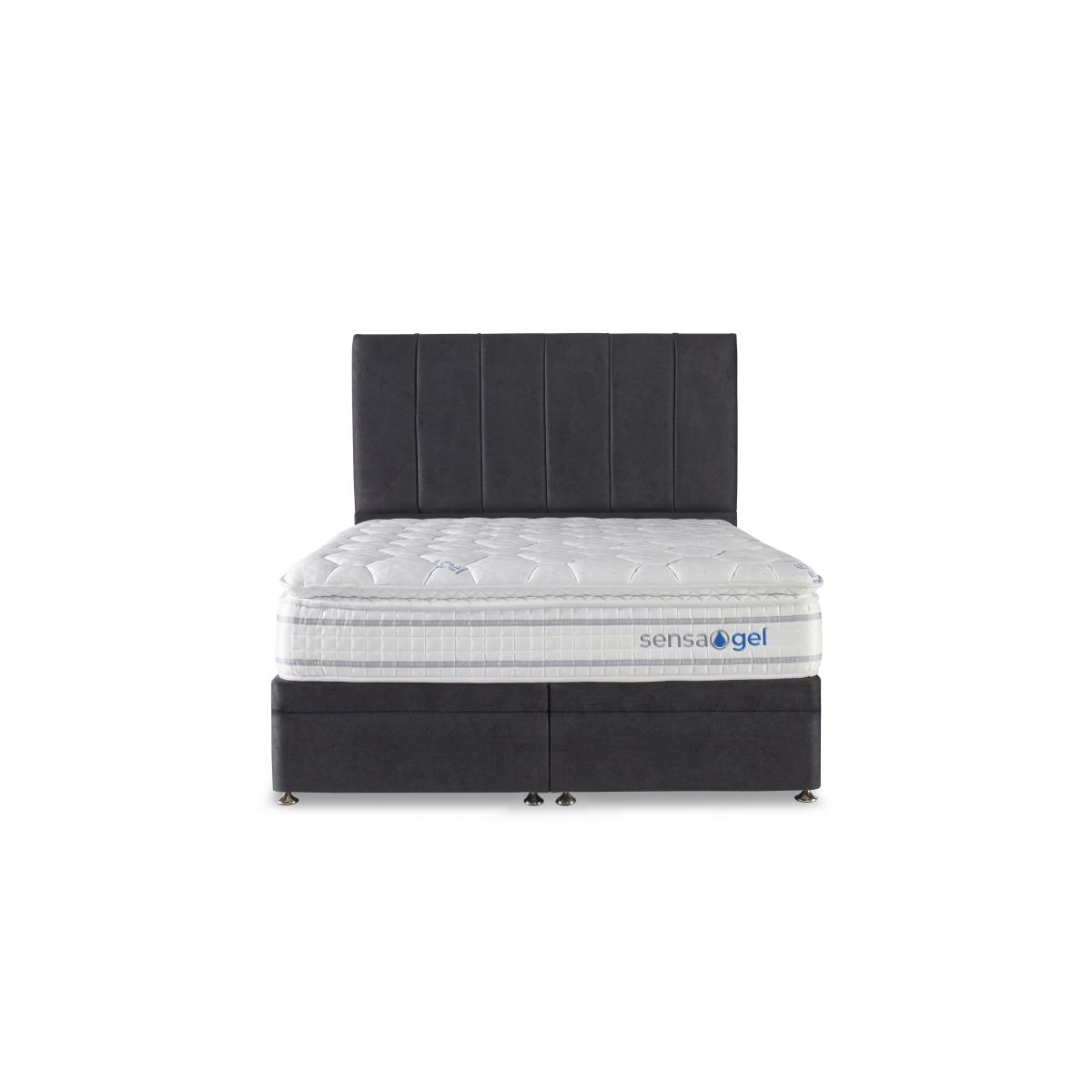 Sleepeezee - SensaGel 4000 Electric End Ottoman Divan Set - Double - Daytona Grey – image 5