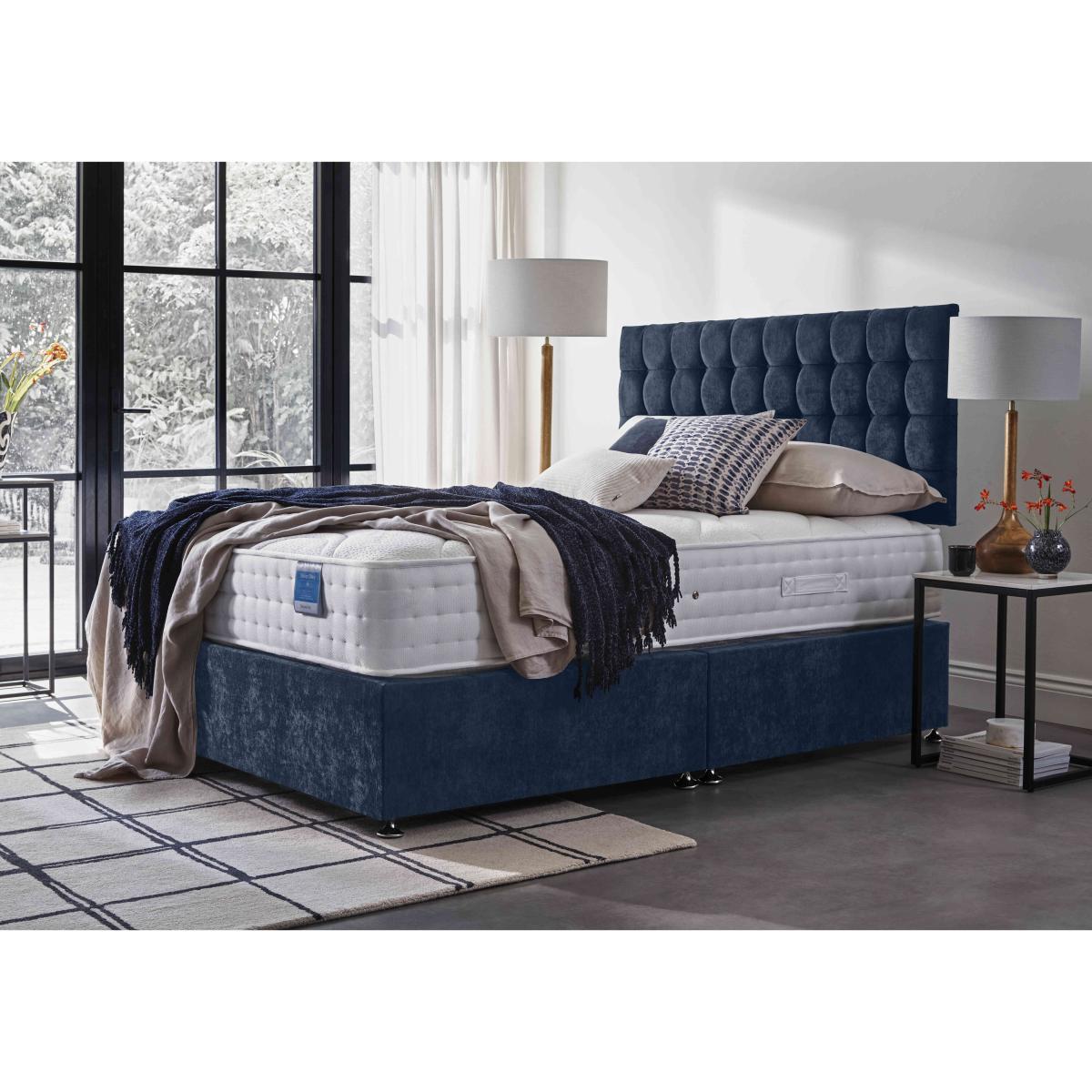 Sleep Story - Deluxe Firm Divan Set with Continental Drawers - Super King - Carbon – image 2