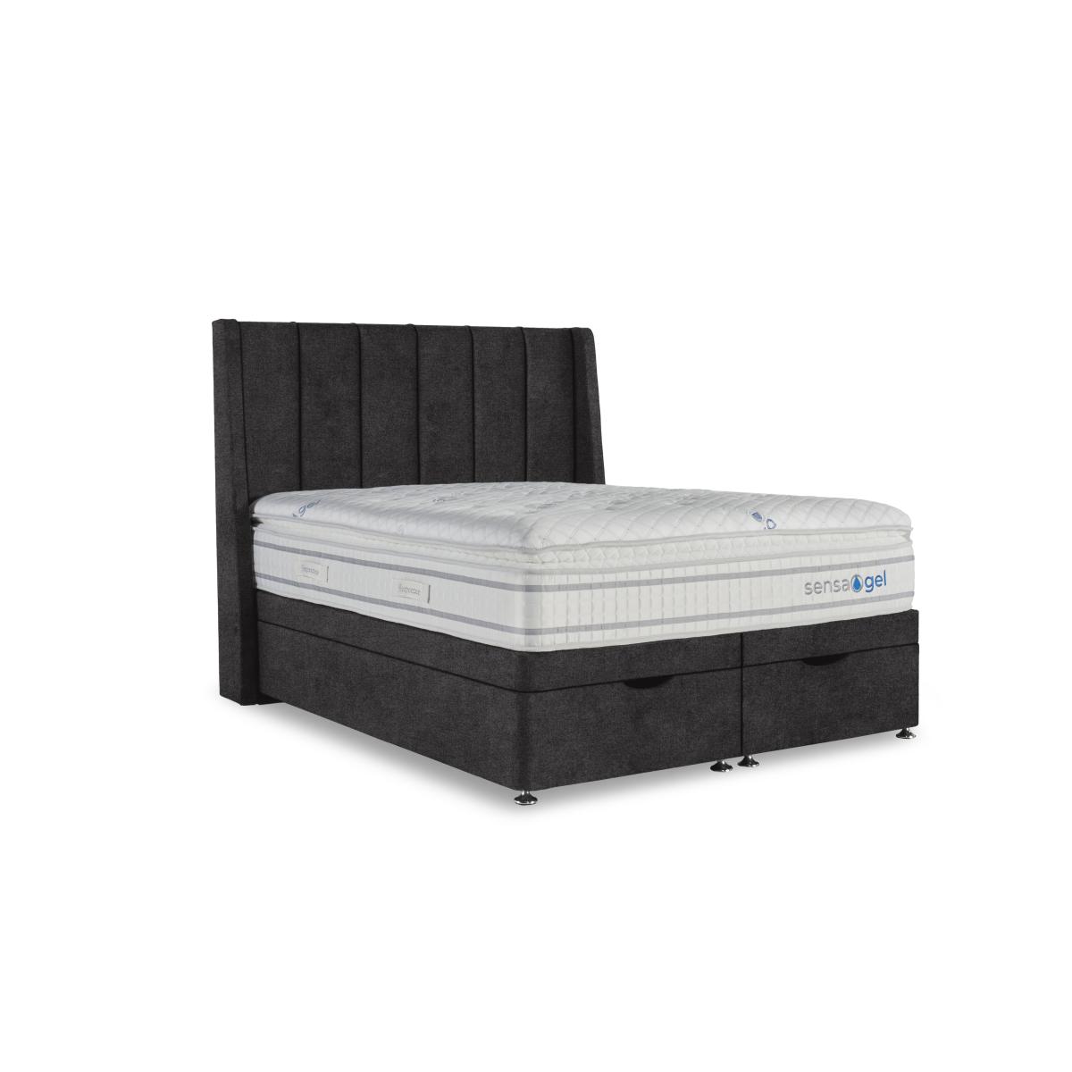 Sleepeezee - SensaGel 9000 Manual End Ottoman Divan Set - Double - Sage – image 2