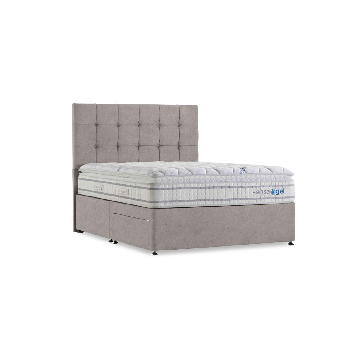 Sleepeezee - SensaGel 6000 Divan Set - Super King - Tweed Biscuit – image 2
