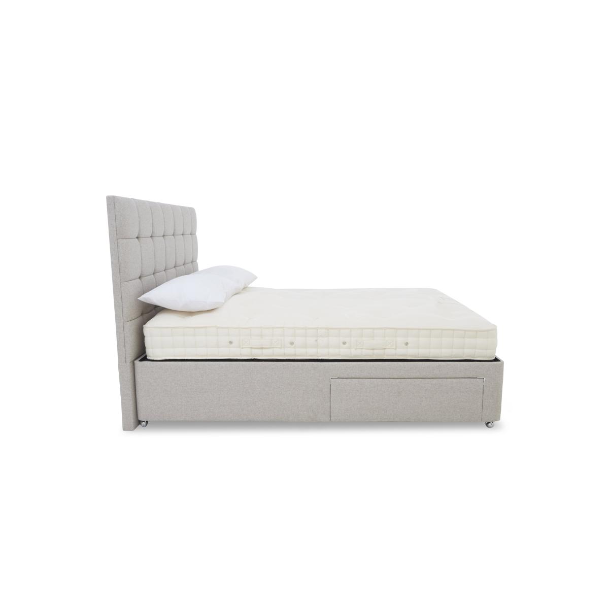 E-Motion Kaito Adjustable Divan Base With 4 Drawers with Headboard - King Size - Daytona Stone – image 5