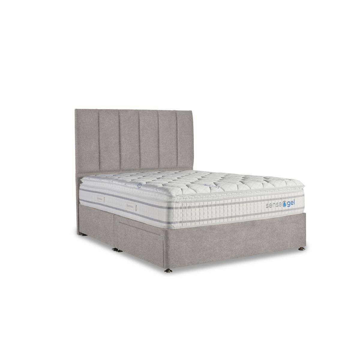 Sleepeezee - SensaGel 4000 Divan Set - Super King - Tweed Biscuit – image 2