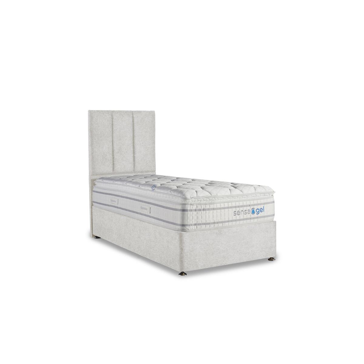 Sleepeezee - SensaGel 4000 Divan Set - Single - Tweed Stone – image 2