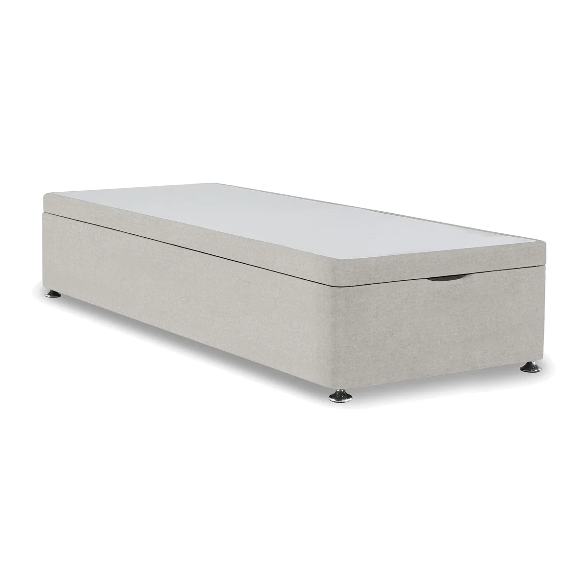 Platform Top Manual End Lift Ottoman Divan Base - Single - Shetland Pebble – image 1