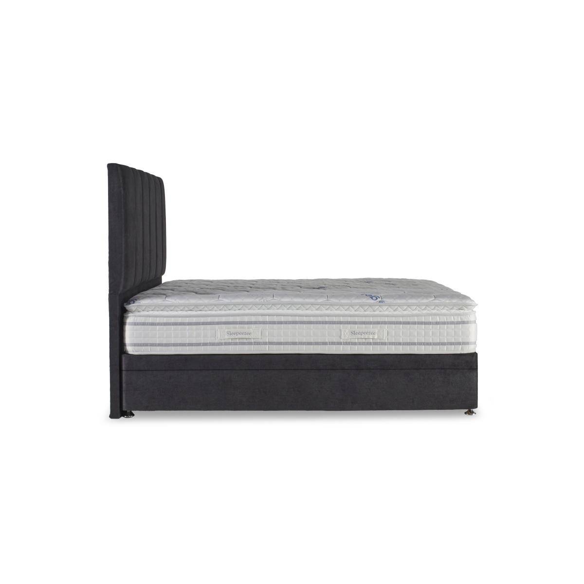 Sleepeezee - SensaGel 4000 Manual End Ottoman Divan Set - Super King - Dapple Silver – image 4