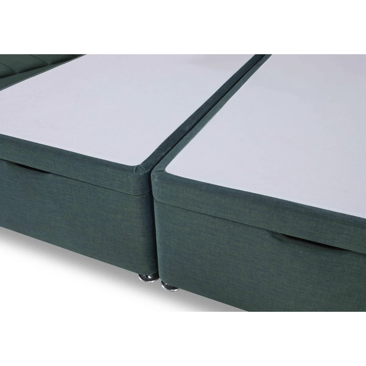 Platform Top Manual End Lift Ottoman Divan Base - Double - Dapple Oyster – image 2