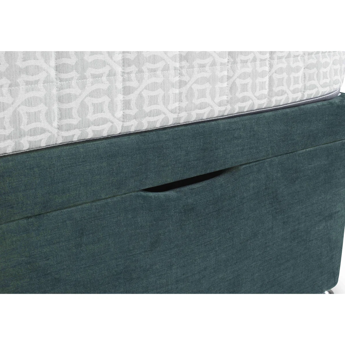 Platform Top Manual End Lift Ottoman Divan Base - Double - Dapple Oyster – image 3