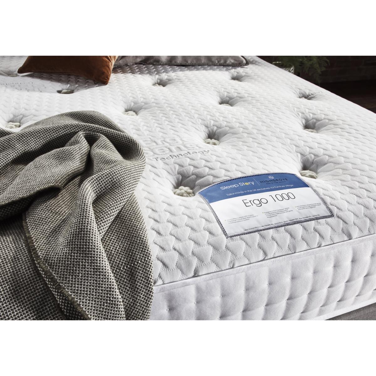 Sleep Story - Ergo 1000 Divan Set with 2 Drawers - Double - Lace Ivory – image 4
