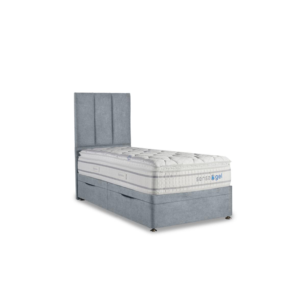 Sleepeezee - SensaGel 4000 Manual Side Ottoman Divan Set - Single - Sage – image 2