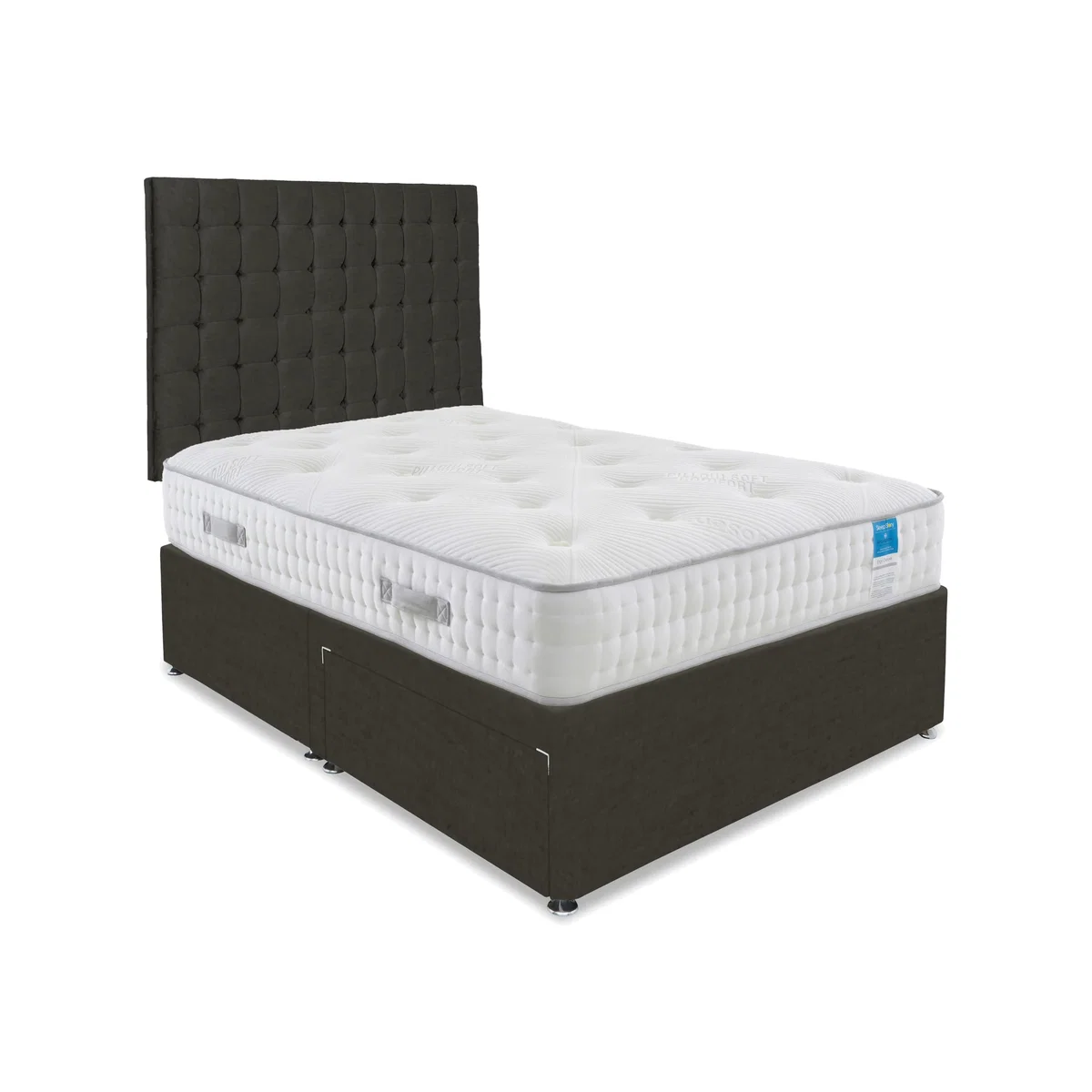 Sleep Story - Ergo Deluxe Divan Set With 2 Drawer Storage - Small Double – image 1