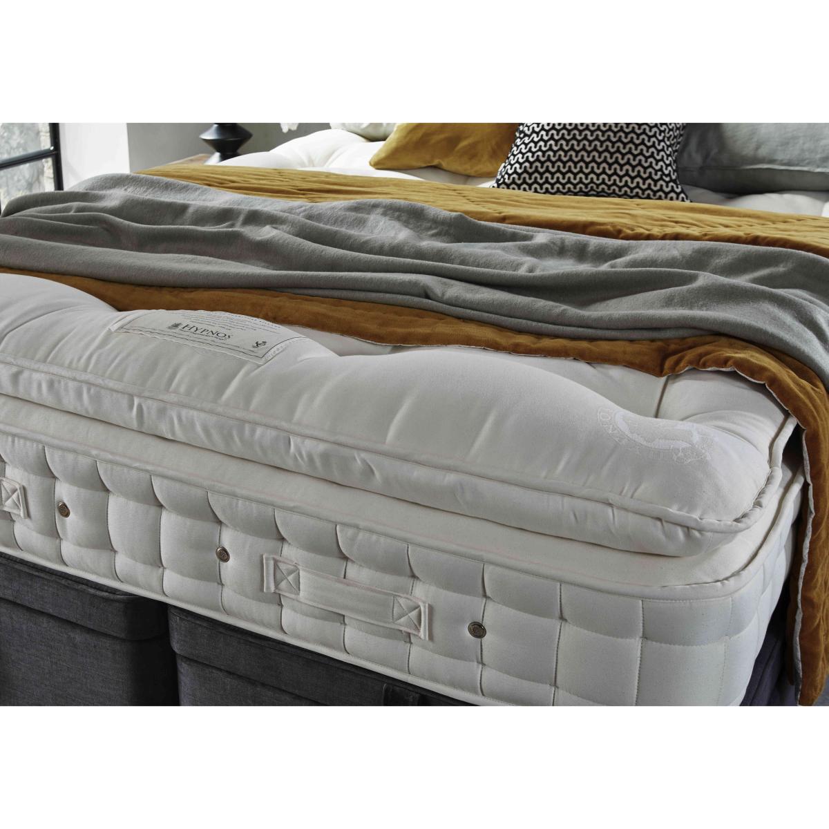 Hypnos - Bespoke Finesse Platform Top Divan Set With No Storage - King Size - Tweed Charcoal – image 2