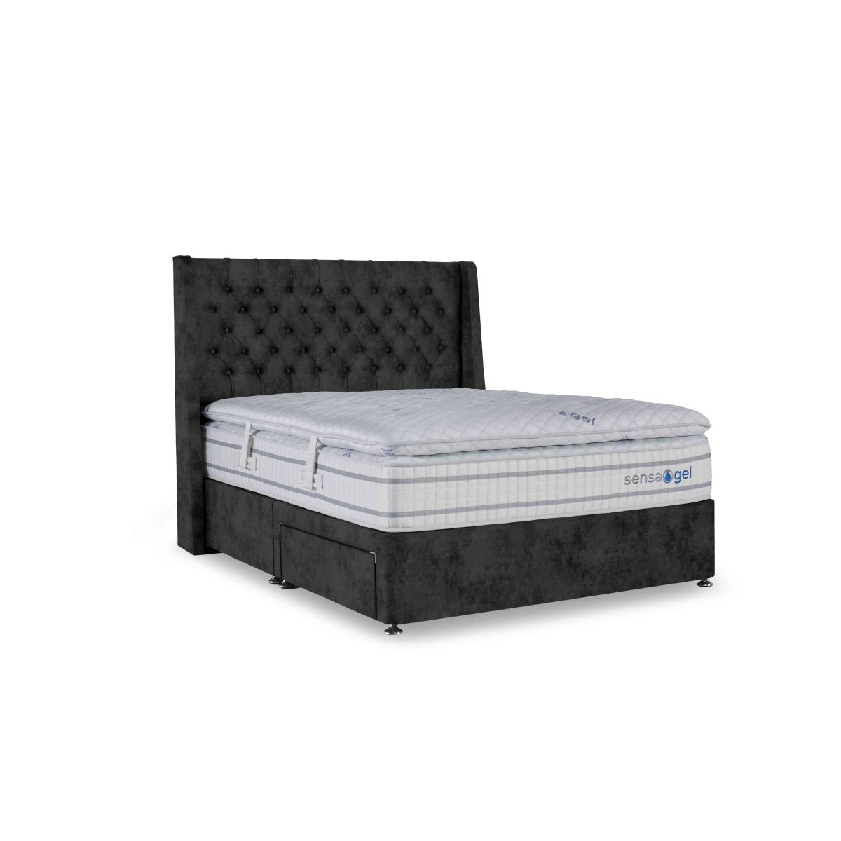 Sleepeezee - SensaGel 12000 Divan Set - Super King - Daytona Coal – image 2