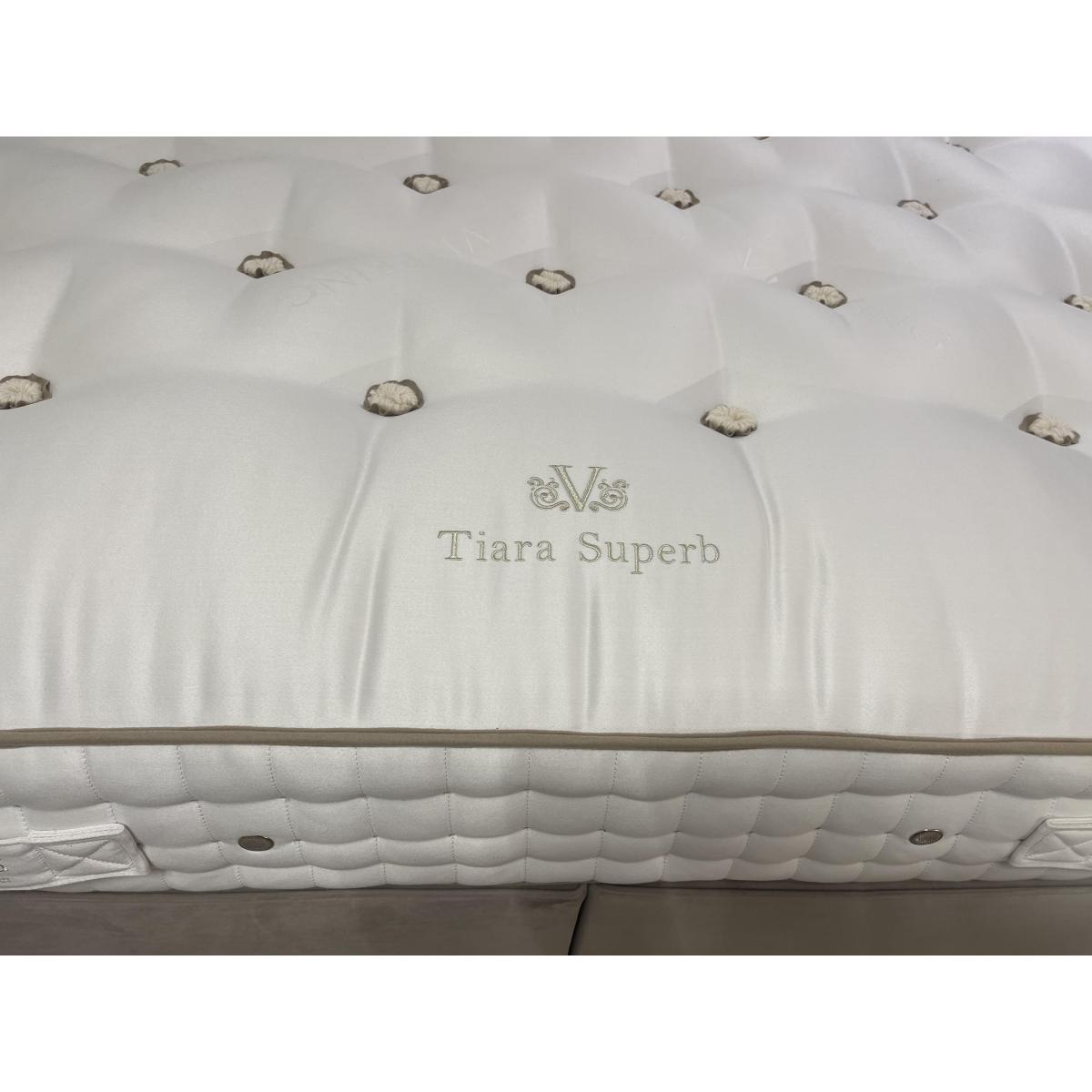 Vispring - Tiara Superb superking non drawer divan set with Aldo headboard – image 3