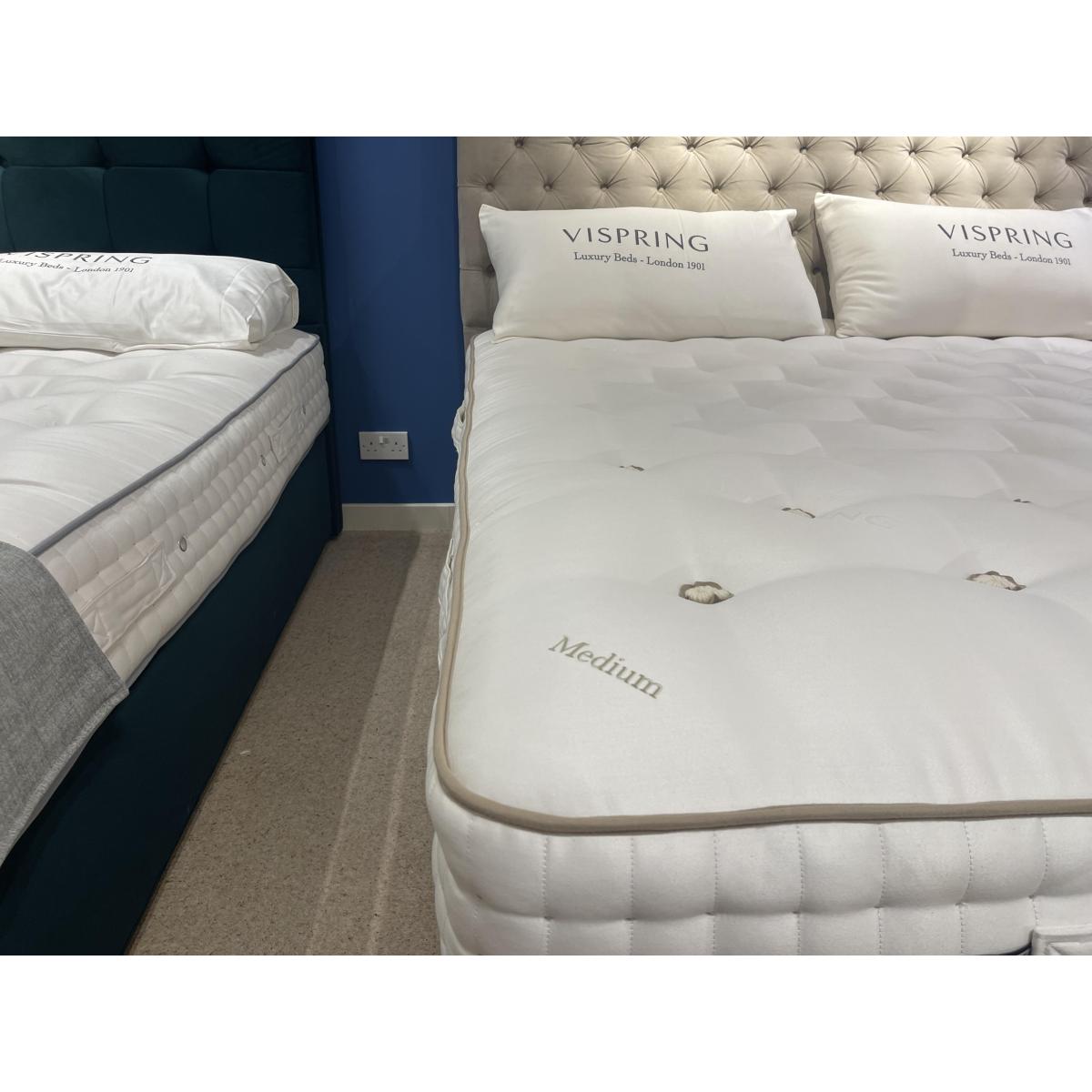 Vispring - Tiara Superb superking non drawer divan set with Aldo headboard – image 6
