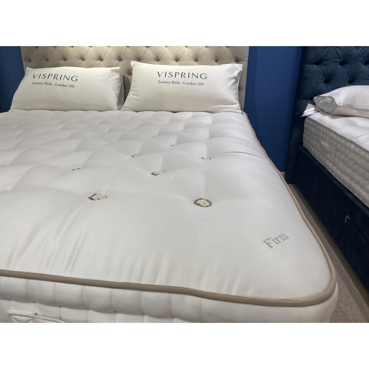 Vispring - Tiara Superb superking non drawer divan set with Aldo headboard – image 7