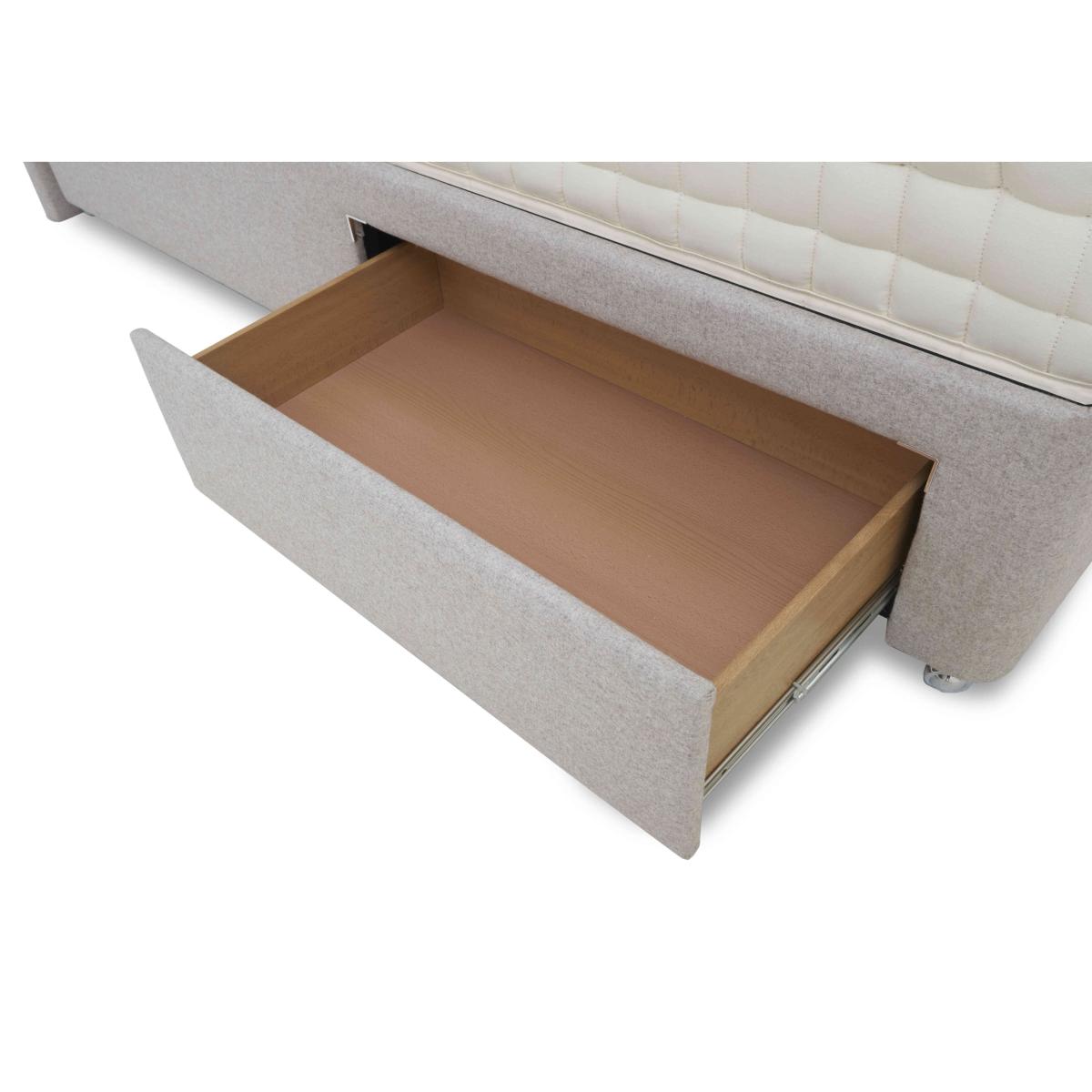 E-Motion Natsu Dual Adjustable Divan Base with Headboard - King Size - Granite Blue – image 5