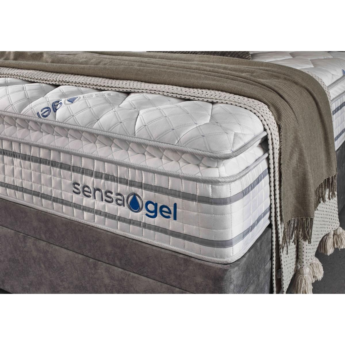 Sleepeezee - SensaGel 6000 Divan Set - Super King - Tweed Cream – image 3