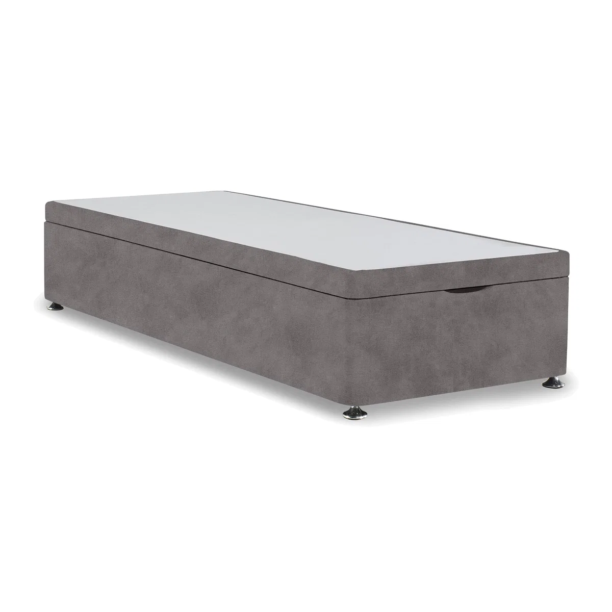 Platform Top Manual End Lift Ottoman Divan Base - Single - Dapple Sterling – image 1
