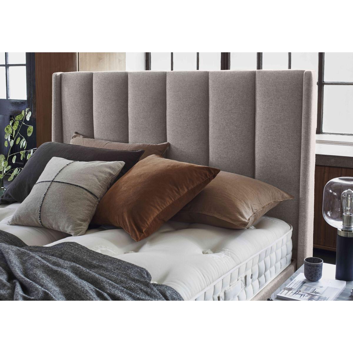 E-Motion Ryo Dual Adjustable Divan Base with Headboard - King Size - Shetland Pebble – image 3