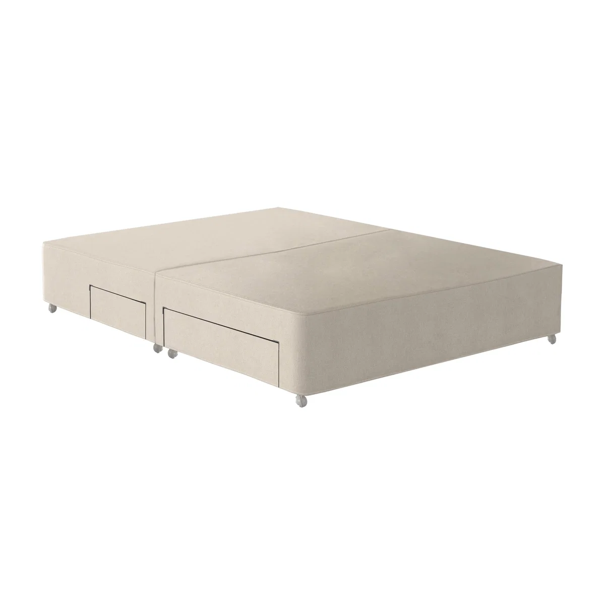Vispring - De Luxe Divan Base - Double - Chain Weave Fawn