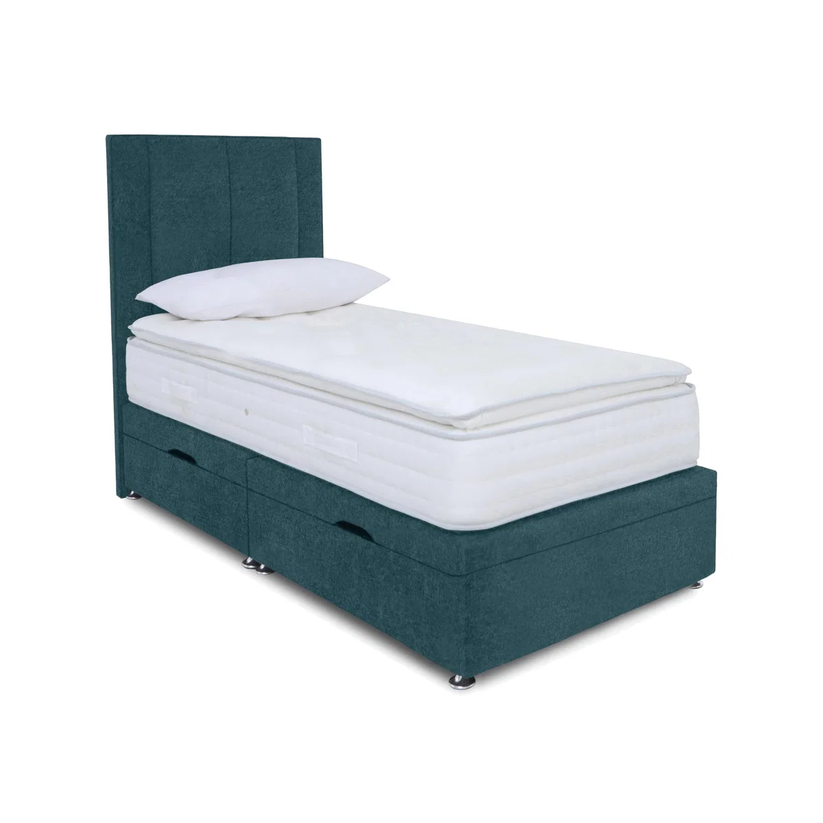 Sleep Story - Pocket Pillowtop Manual Side Ottoman Divan Set - Small Single – image 1