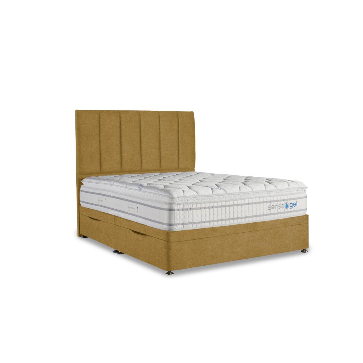 Sleepeezee - SensaGel 4000 Manual Side Ottoman Divan Set - Super King - Sage – image 2