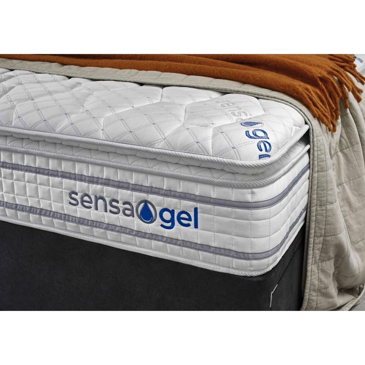 Sleepeezee - SensaGel 4000 Manual Side Ottoman Divan Set - Super King - Sage – image 3