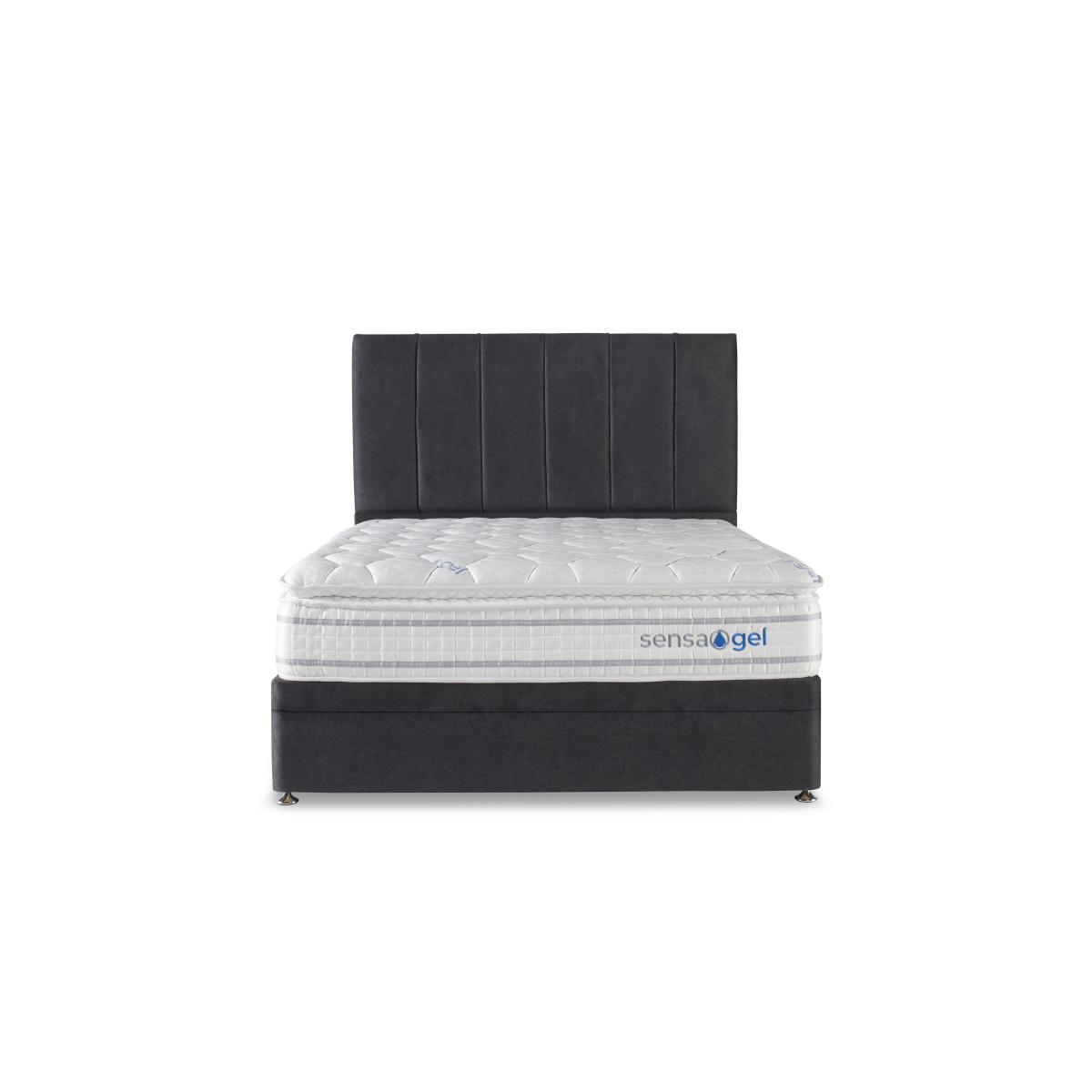 Sleepeezee - SensaGel 4000 Manual Side Ottoman Divan Set - Super King - Sage – image 5