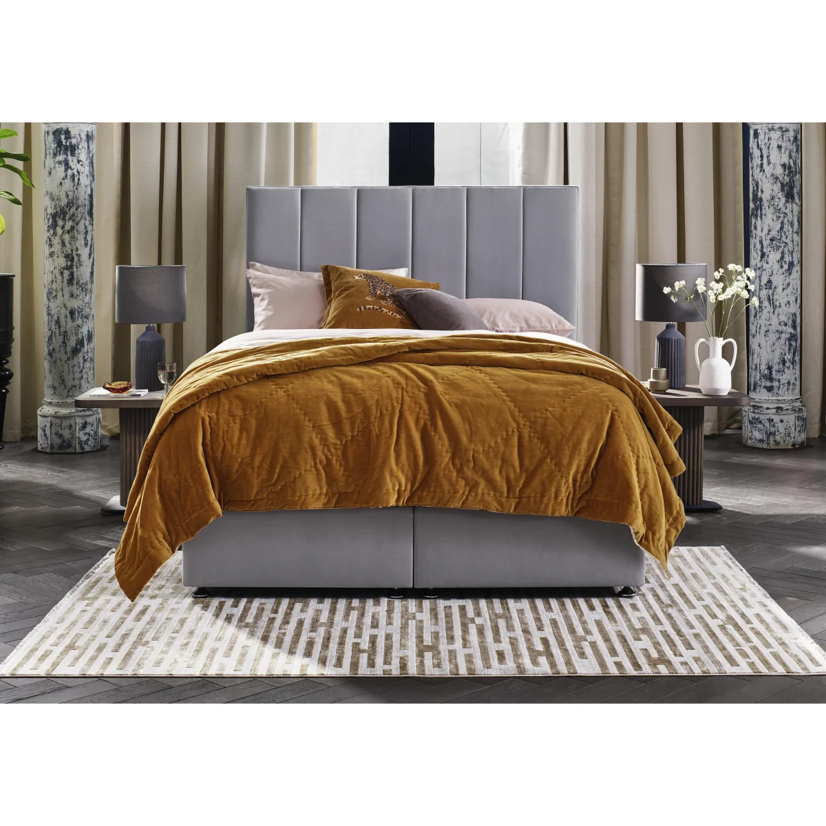 Artisan Premium Platform Top Manual End Lift Ottoman Divan Base - Double - Seven Lilac – image 3