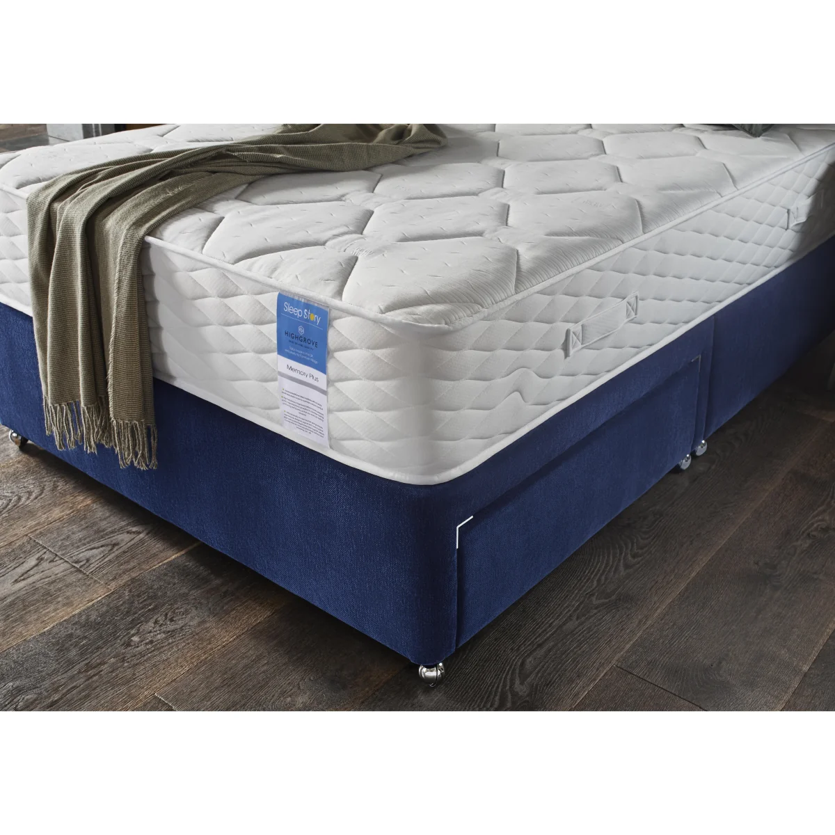 Sleep Story - Memory Plus Divan Set With No Storage - Small Single - Lace Dolphin – image 3