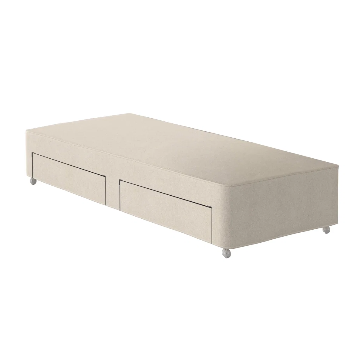 Vispring - Viceroy Divan Base - Single - Chain Weave Fawn