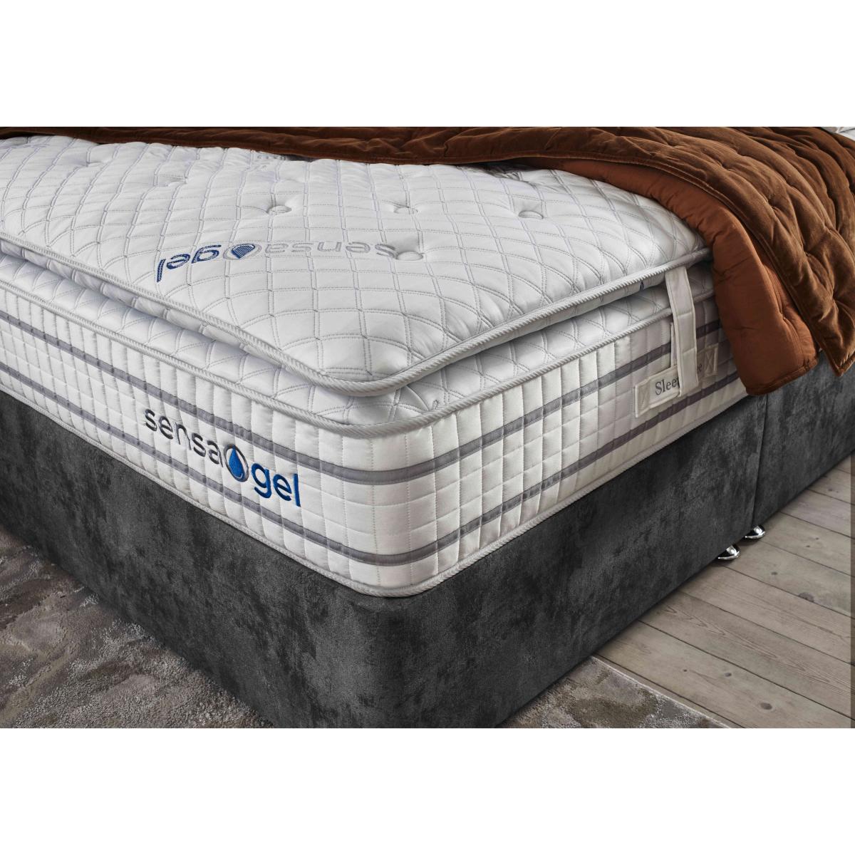 Sleepeezee - SensaGel 12000 Divan Set - Small Double - Tweed Cream – image 4