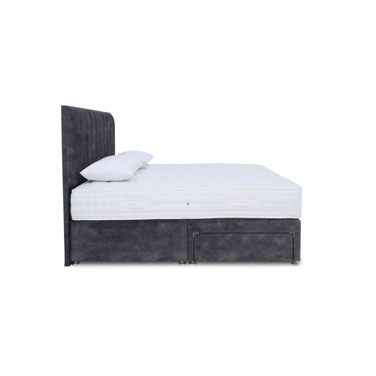 Sleep Story - Memory Pocket Divan Set With No Storage - Super King - Lace Domino – image 4