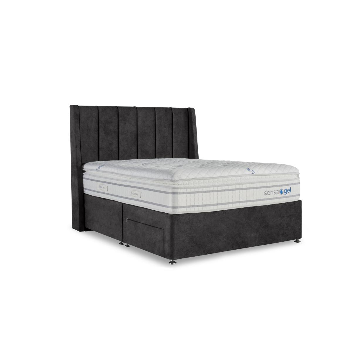 Sleepeezee - SensaGel 9000 Divan Set - Small Double - Daytona Coal – image 2