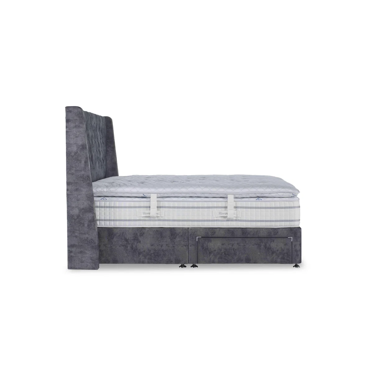 Sleepeezee - SensaGel 12000 Divan Set with Continental Drawers - King Size - Daytona Ocean – image 6