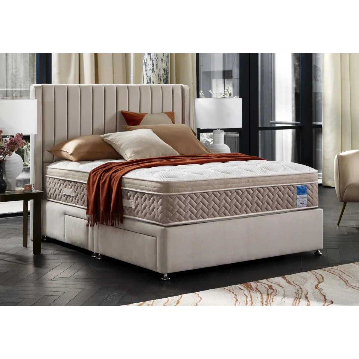 Sleep Story - PlushTech Divan Set With 2 Drawer Storage - Small Single – image 2
