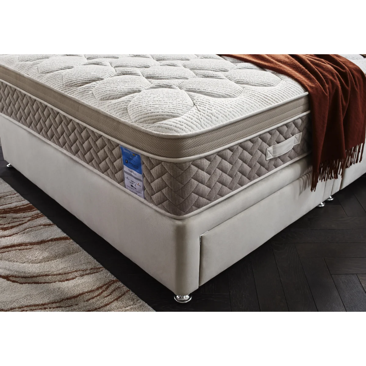 Sleep Story - PlushTech Divan Set With 2 Drawer Storage - Small Single – image 4