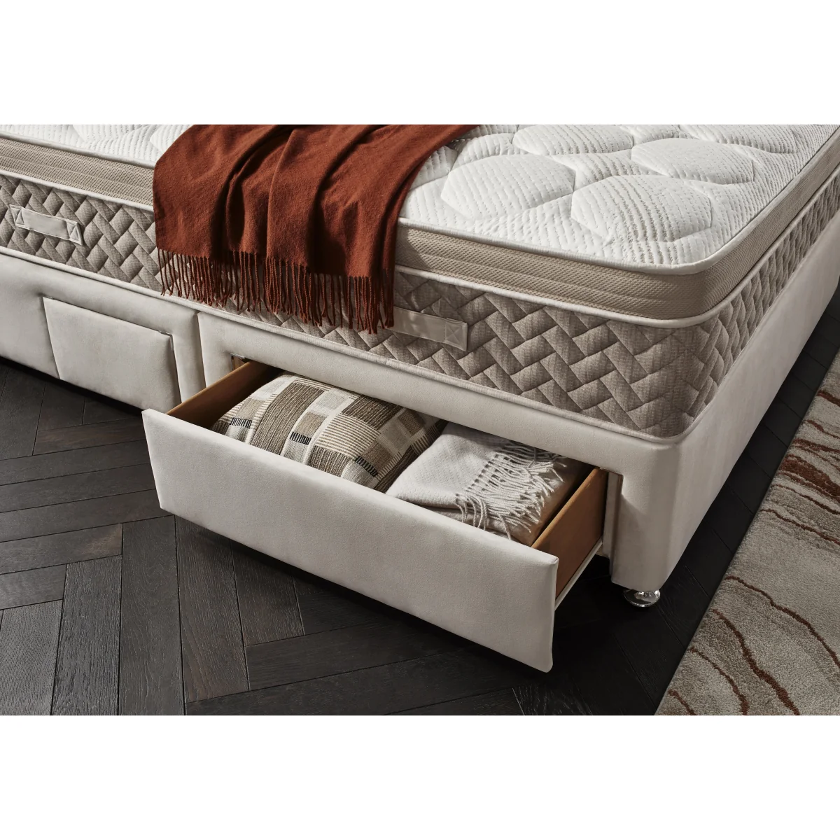 Sleep Story - PlushTech Divan Set With 2 Drawer Storage - Small Single – image 5