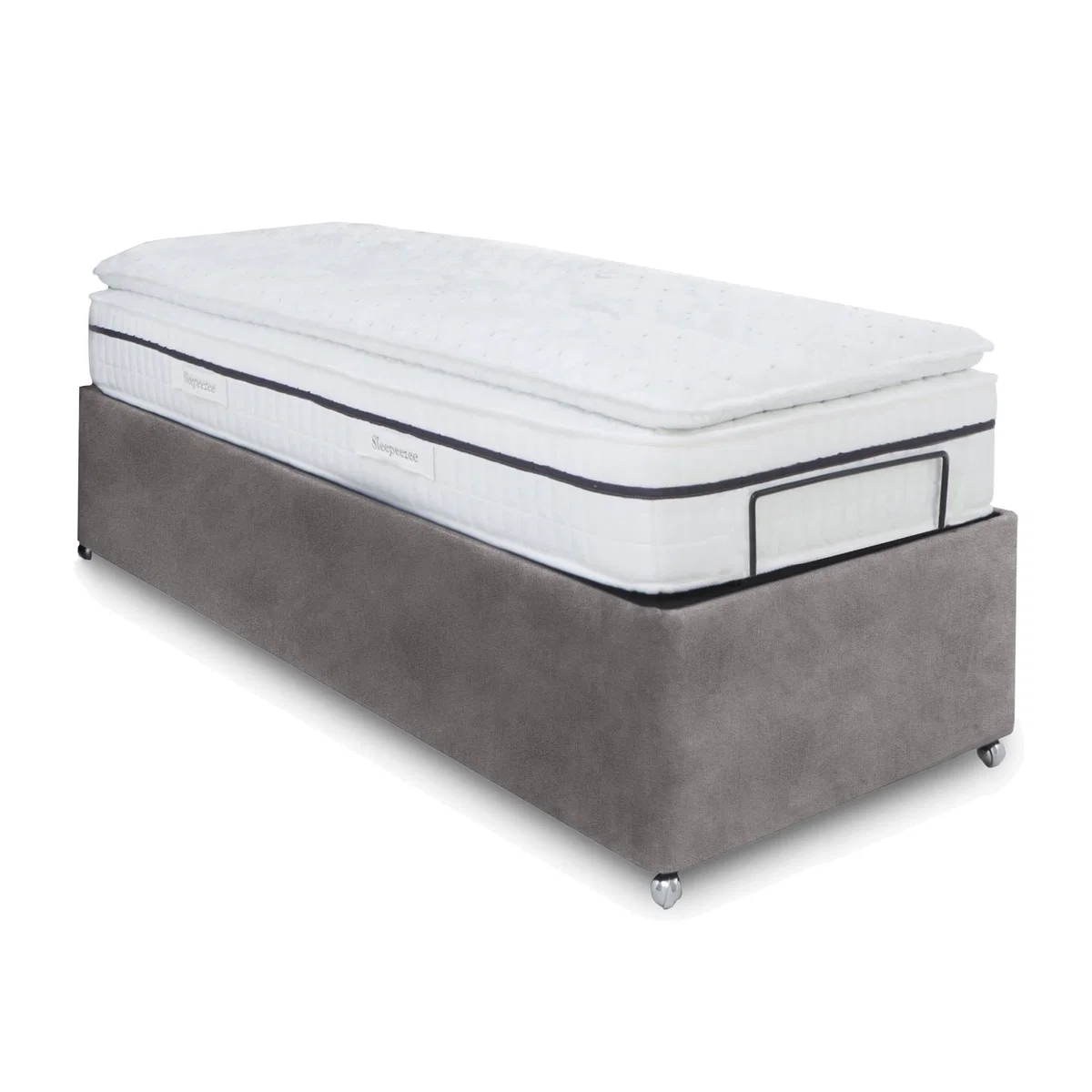 E-Motion Dual Adjustable Ottoman Divan Base with Massage Function - Single - Dapple Sterling – image 1