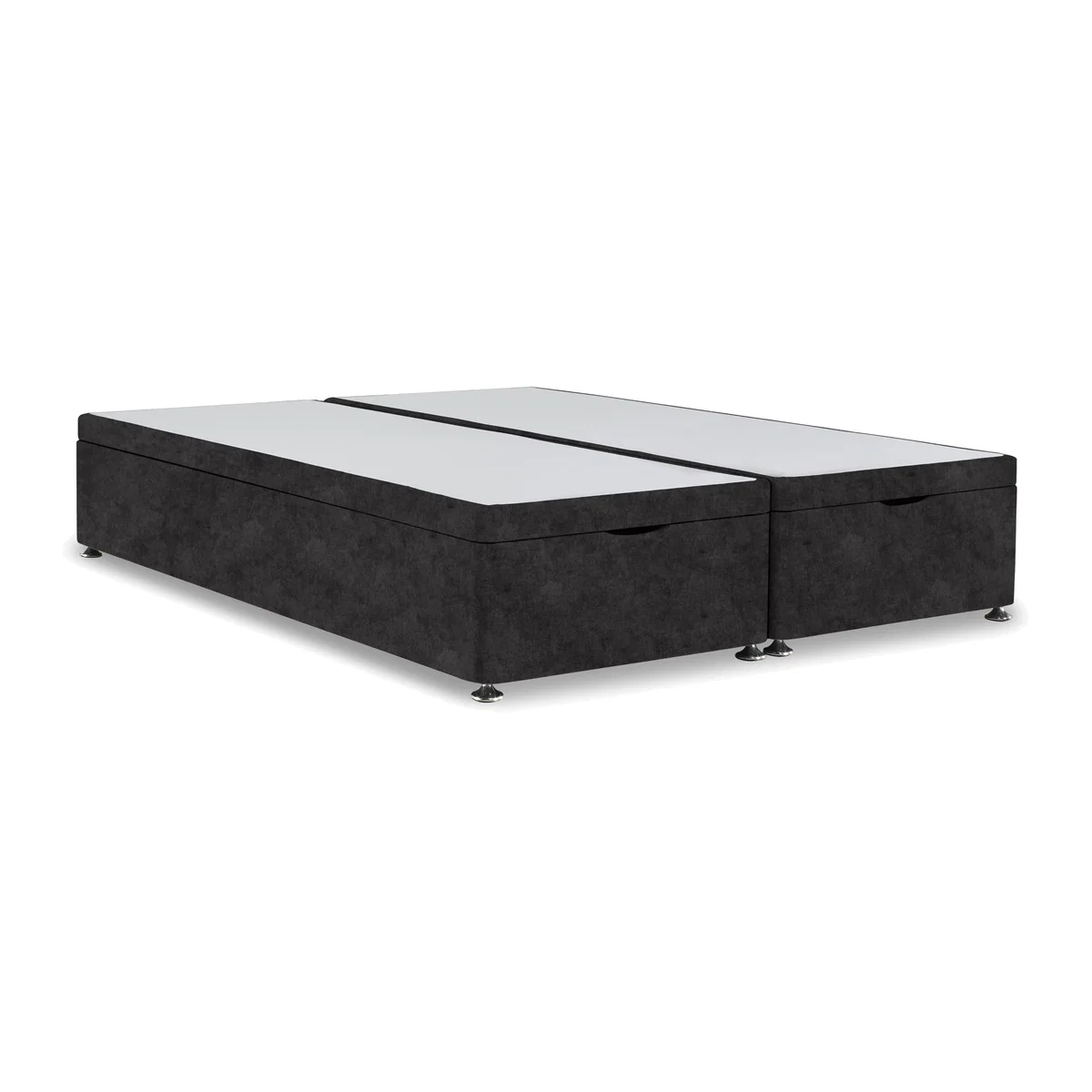 Platform Top Manual End Lift Ottoman Divan Base - Small Double - Daytona Coal – image 1